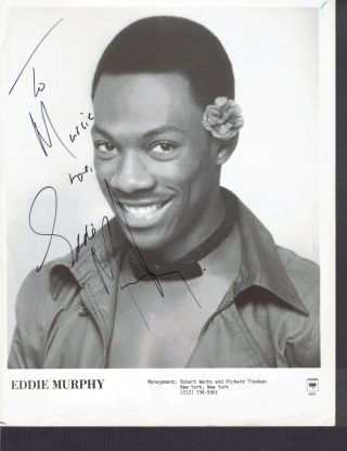 Eddie Murphy Saturday Night Live In Person Vintage Autographed Publicity Ph