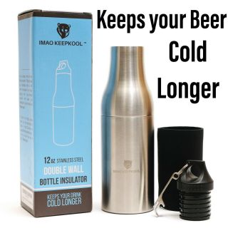 Beer Bottle Insulator Beer Cooler Double Wall Stainless Steel Beer Bottle Koozie