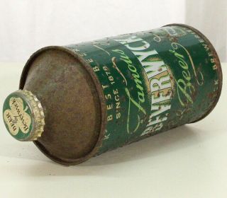 BEVERWYCK FAMOUS BEER IRTP HIGH PROFILE CONE TOP BEER CAN,  CAP ALBANY YORK NY 5
