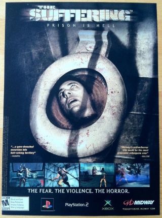 The Suffering Poster Ad Print Playstation 2 Xbox