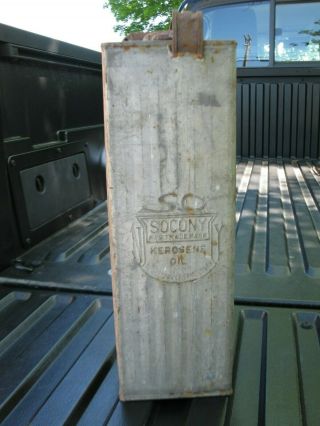 Antique Vintage Socony Kerosene Oil 1 Gallon Empty Can