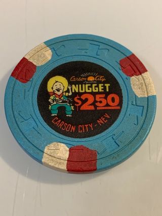 Carson City Nugget $2.  50 Casino Chips Carson City Nevada 3.  99
