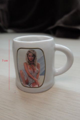 Retro Vintage Collectable Nude Girl Sip N Strip Porcelain Cup