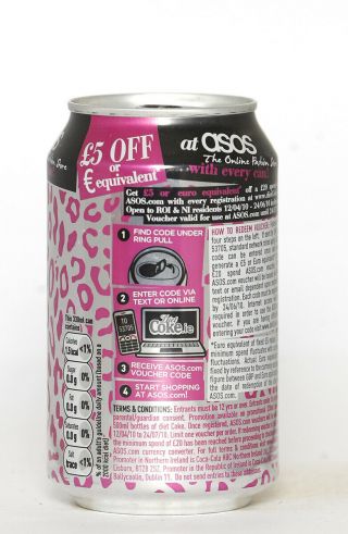 2010 Diet Coke / Coca Cola Can From Ireland,  Asos