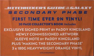 Hitchhiker ' s Guide To The Galaxy SECONDARY Phase 2LP Deluxe Pkg ORANGE VINYL 2