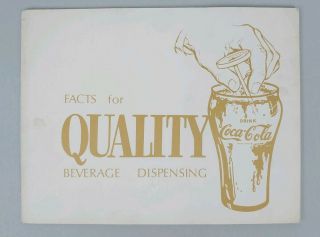 Very Rare 1966 Coca Cola Retailers Book - Facts For Quality Beverage Dispensing
