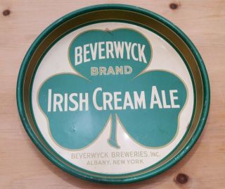 Vtg Beverwyck Irish Cream Beer Tray,  Beverwyck Breweries Inc.  Albany N.  Y.  1930s