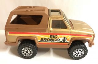 1981 Buddy L Big Bronco Ford Pick - Up Truck Steel Vintage Toy Bronze Hong Kong