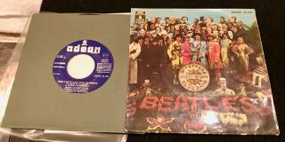 The Beatles 1968 With A Little Help From My Friend EP w/ Laminated Sleeve SPAIN 2