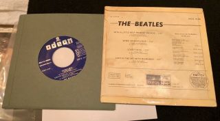 The Beatles 1968 With A Little Help From My Friend EP w/ Laminated Sleeve SPAIN 3