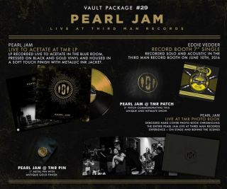 Vault Package 29: Pearl Jam Live At Third Man Records -