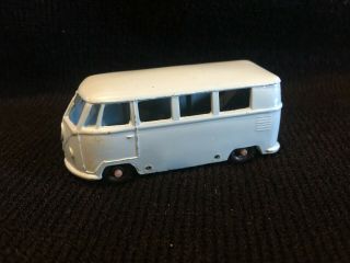 Vw Volkswagen Micro Bus No 12 Made In England Vintage Toy Metal L.  Blue [lot 35]