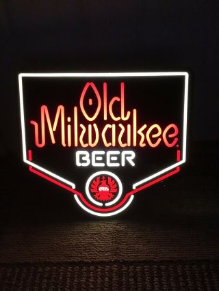 Old Milwaukee Beer Light Up Sign 2