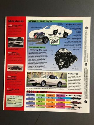 1986 - 1987 Chevrolet Monte Carlo 