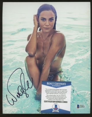 Natalie Coughlin Olympic Swimmer Model Signed 8x10 Photo Auto Bas Bgs