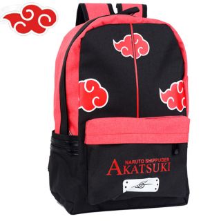 Naruto Akatsuki Member Backpack Canvas Schoolbag Travel Shoulder Bag Cosplay