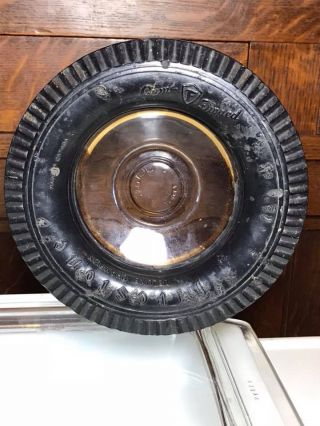 Vintage Gum Dipped Firestone Tire Ashtray Made In Canada