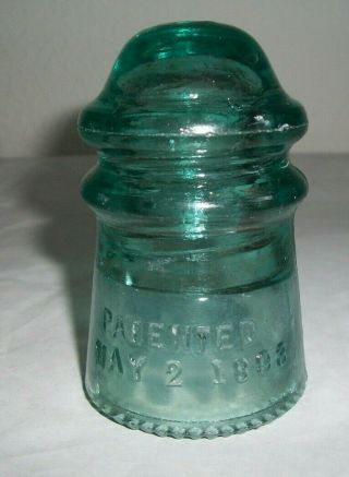 7 Antique Insulators - - HEMINGRAY - - McLAUGHLIN - - PETTICOAT - - Pat 1893 - - 6 are Glass 3