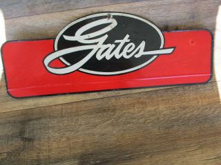 Vintage Gates Belts Hoses Metal Tin Sign Automobile Parts Advertising 17 1/2 "
