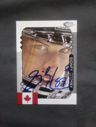 Extremely Rare Sidney Crosby Autographed Showcase Prospects 2005,  Limited To 49