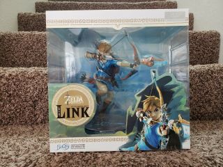 First 4 Figures Legend Of Zelda Breath Of The Wild Link Statue In Hand