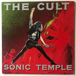 Vtg 1989 The Cult Record Sonic Temple Album Vinyl 828 123 - 1 Rare Ex/nm