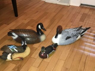 Jules A Bouillet Duck Decoys Hand Crafted (4 Units)