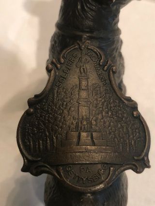 Soldiers Monument Gettysburg PA (JB) Vintage Souvenir Shield Scottish Terrier 6