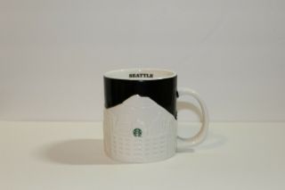 Starbucks Mug Cup 2012 16 Oz Collector Series Seattle Skyline City Relief