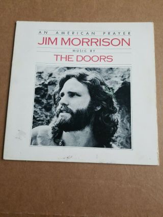 An American Prayer Jim Morrison Music By The Doors Vinyl Record 1978 Ex