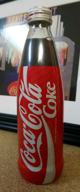 Vtg Rare Full Coca - Cola Foreign Bottle - 300 Ml - Japan