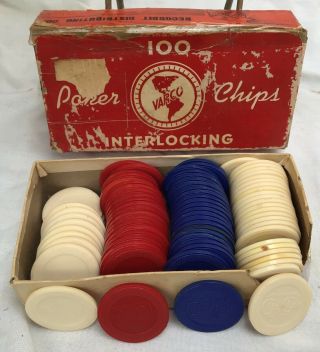 82 Vintage •city Club Shoes• Old Casino Arcade Gambling Card Game •poker Chips•