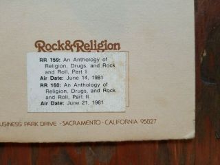 GRATEFUL DEAD - ROCK & RELIGION 159,  160 crazy rare 1981 radio airplay LP LSD 2