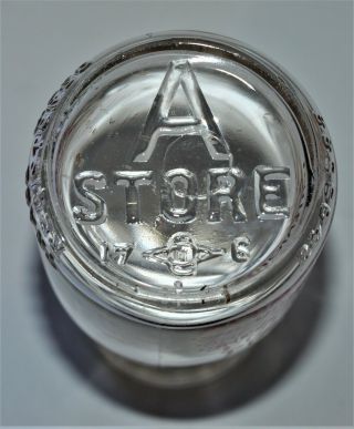 Vintage Glass Half Pint Milk Bottle,  Andrews Milk Co.  Watertown,  Mass Seal 4