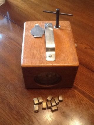 Vintage Pigeon Timing Clock With Leg Band Capsules,  Paper,  And Books.