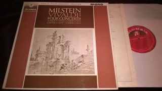 Nathan Milstein Vivaldi Four Concerti Lp Columbia 33cx 1874 Mono Uk Ed1 Rare