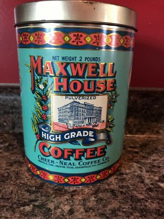 Vintage Maxwell House Coffee Can