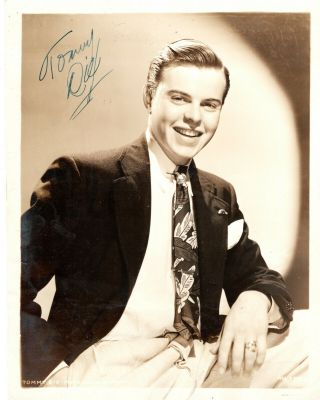 Broadway & Movie Actor Tommy Dix,  Rare Vintage Signed Studio Photo.