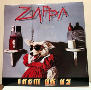 Frank Zappa " Them Or Us " Lp Barking Pumpkin Records Svbo - 74200 Vinyl Vg,  Sl Ex