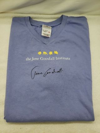The Jane Goodall Institute Hand Signed Autographed T Shirt