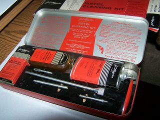 Vintage Gun Cleaning Kit J C Higgins No2146 Pistol Kit 626 Lead Top Oil Can 3oz