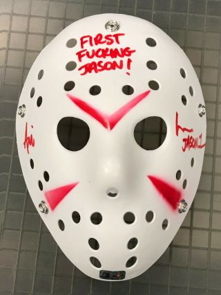 Ari Lehman Signed Friday The 13th Inscribed Jason Voorhees Mask W/ Hologram Auto