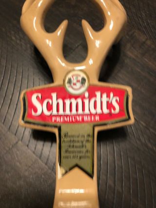 Schmidt’s Premium Beer Antlers Beer Pull Tap Handle 4