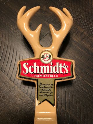 Schmidt’s Premium Beer Antlers Beer Pull Tap Handle 5