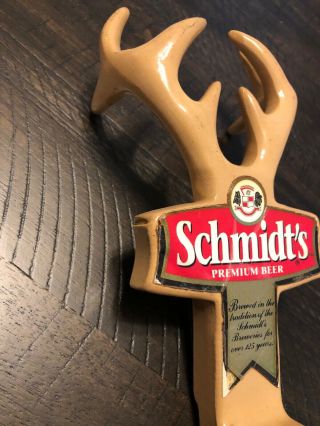 Schmidt’s Premium Beer Antlers Beer Pull Tap Handle 6