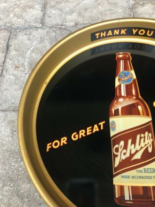 1940/50’s Schlitz Beer Tray Sign Advertising Brewing Milwaukee Wis Jos. 3