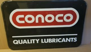 Conoco Quality Lubricants Sign
