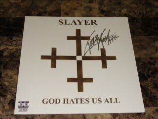 Slayer Rare Signed Autographed Vinyl Lp Record Heavy Metal Kerry King Photo