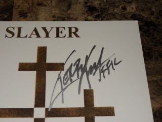 Slayer Rare Signed Autographed Vinyl LP Record Heavy Metal Kerry King Photo 2