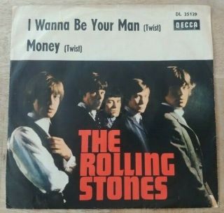 The Rolling Stones - I Wanna Be Your Man - Ex N 1964 Germany Decca Dl 25129